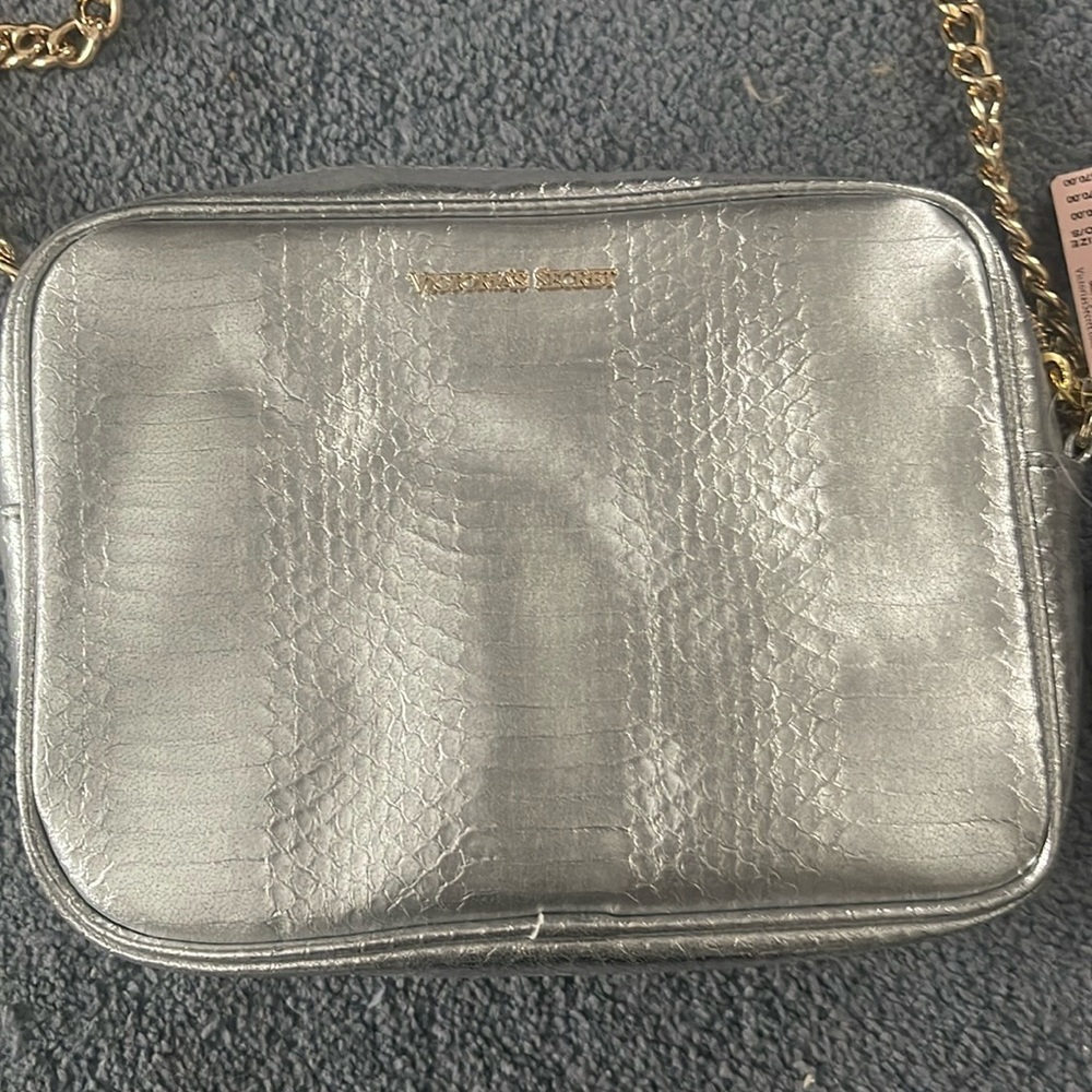 Silver Victoria secret bag